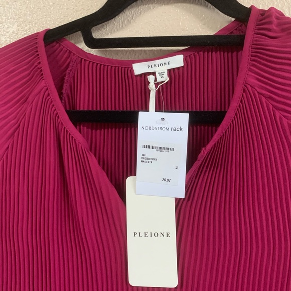 NWT Pleione plum blouse XS - Picture 2 of 7